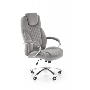 THRONE modern forgószék – szürke / króm