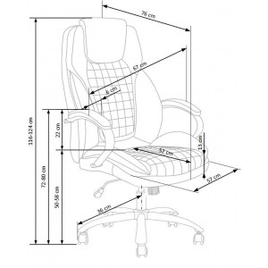 THRONE modern forgószék – szürke / króm