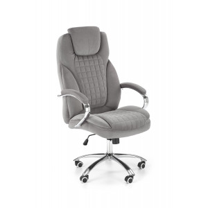 THRONE modern forgószék – szürke / króm