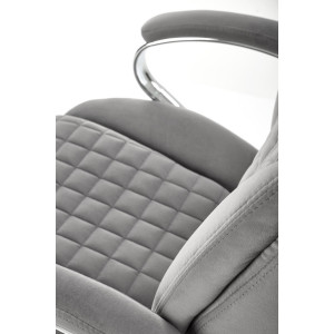 THRONE modern forgószék – szürke / króm