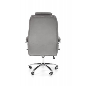 THRONE modern forgószék – szürke / króm
