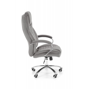 THRONE modern forgószék – szürke / króm