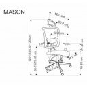 MESH modern ergonomikus forgószék – fekete