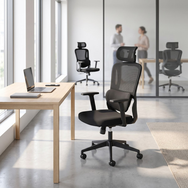 BALANCE modern ergonomikus forgószék – fekete