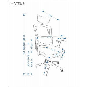 BALANCE modern ergonomikus forgószék – fekete
