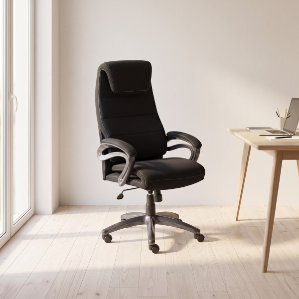 STRIPE modern forgószék – fekete