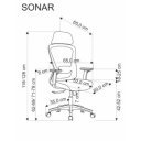 FLEXION modern ergonomikus forgószék – fekete