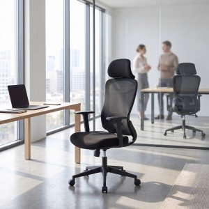 FLEXION modern ergonomikus forgószék – fekete HALMAR