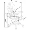 STRIDE modern forgószék – fekete / szürke