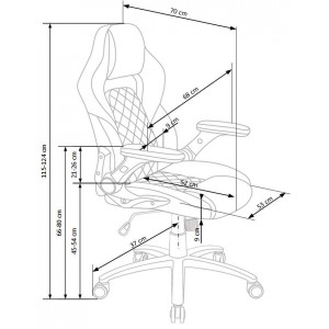 STRIDE modern forgószék – fekete / szürke