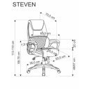 RANGE modern forgószék – fekete / szürke