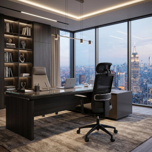 ADAPTIVE modern ergonomikus forgószék – fekete