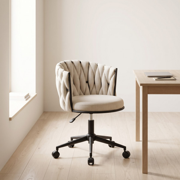 MODE modern forgószék – világos bézs
