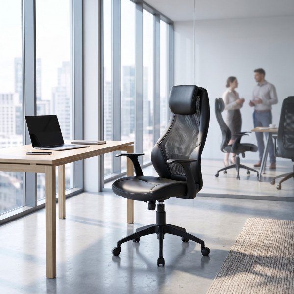 AIRFLOW modern forgószék – fekete