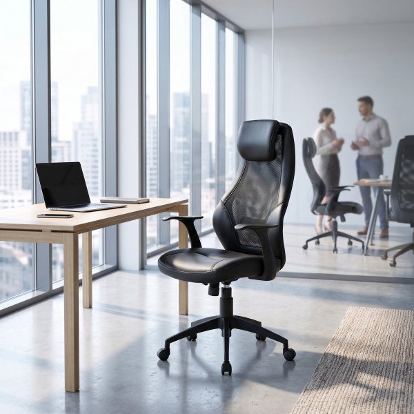 AIRFLOW modern forgószék – fekete