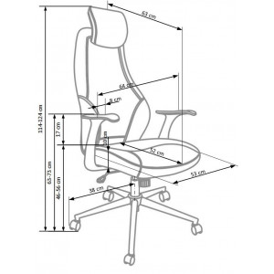 AIRFLOW modern forgószék – fekete