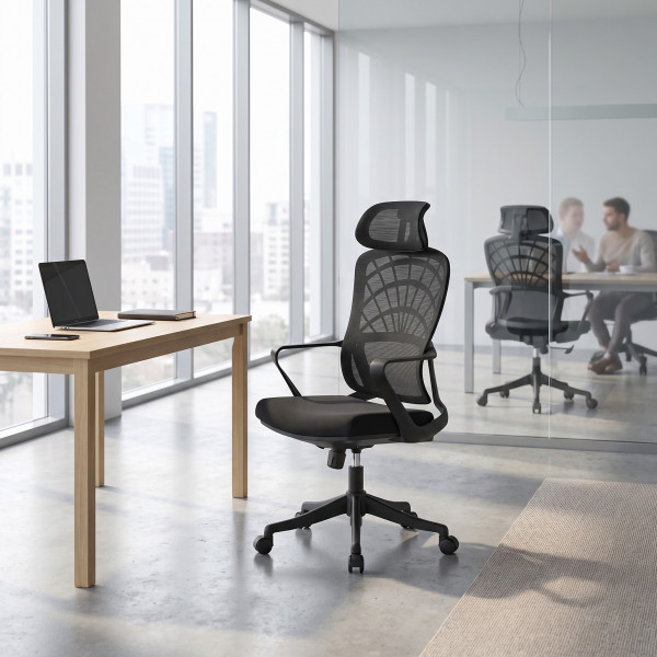 BREEZE modern forgószék – fekete