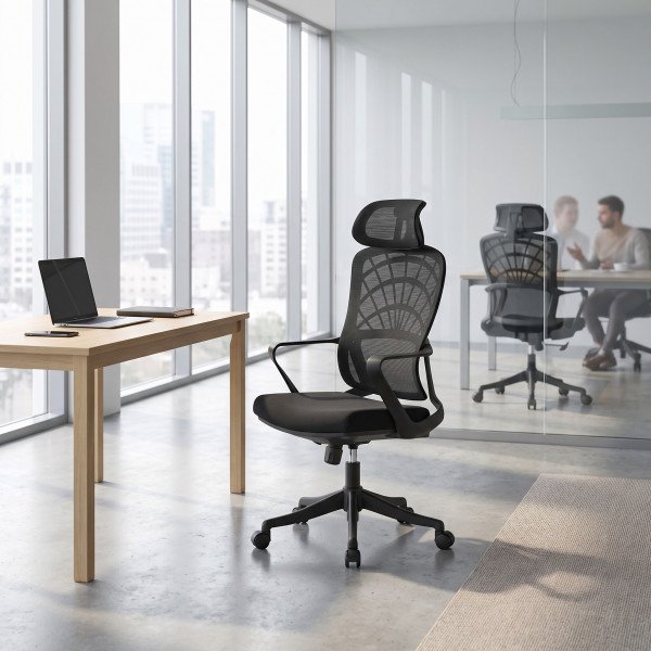 BREEZE modern forgószék – fekete