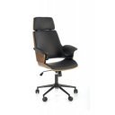 CRAFTLINE modern forgószék – dió / fekete