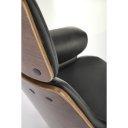 CRAFTLINE modern forgószék – dió / fekete