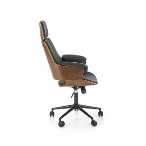 CRAFTLINE modern forgószék – dió / fekete