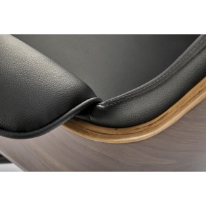 CRAFTLINE modern forgószék – dió / fekete