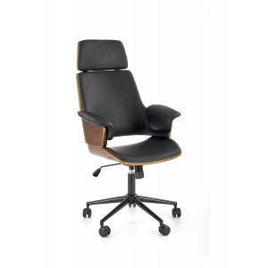 CRAFTLINE modern forgószék – dió / fekete