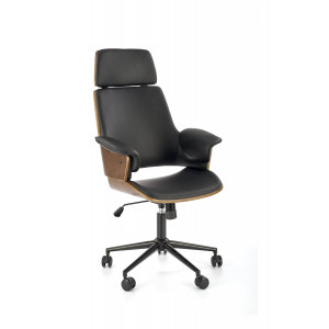 CRAFTLINE modern forgószék – dió / fekete