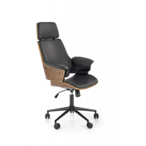 CRAFTLINE modern forgószék – dió / fekete