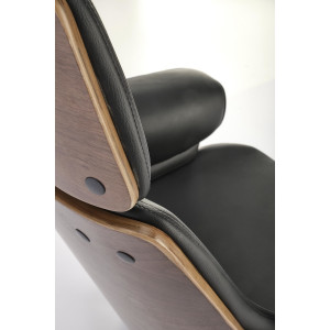 CRAFTLINE modern forgószék – dió / fekete