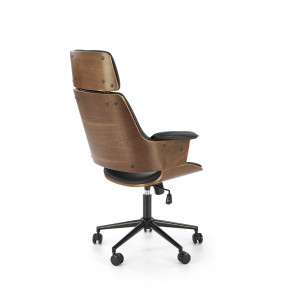 CRAFTLINE modern forgószék – dió / fekete