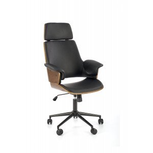 CRAFTLINE modern forgószék – dió / fekete HALMAR