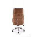 SHELLWOOD modern forgószék – dió / fekete