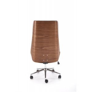 SHELLWOOD modern forgószék – dió / fekete