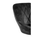 VELVET modern bárszék – fekete