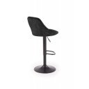 VELVET modern bárszék – fekete