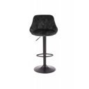 VELVET modern bárszék – fekete