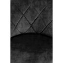 VELVET modern bárszék – fekete
