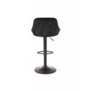 VELVET modern bárszék – fekete