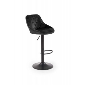 VELVET modern bárszék – fekete