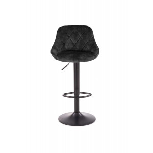 VELVET modern bárszék – fekete