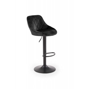 VELVET modern bárszék – fekete HALMAR