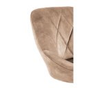 VELVET modern bárszék – bézs / fekete