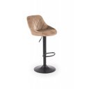 VELVET modern bárszék – bézs / fekete