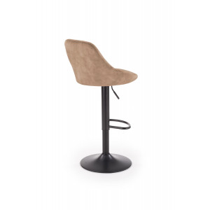 VELVET modern bárszék – bézs / fekete