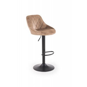 VELVET modern bárszék – bézs / fekete HALMAR