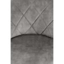 VELVET modern bárszék – szürke / fekete