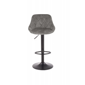 VELVET modern bárszék – szürke / fekete