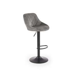 VELVET modern bárszék – szürke / fekete