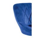 VELVET modern bárszék – sötétkék / fekete